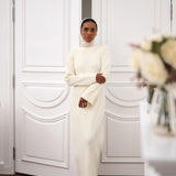 Porcelain Ivory Knit Dress