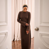 Umber Cacao Knit Dress
