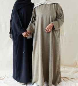 Classic Blends Closed Abaya - Peanut Brown