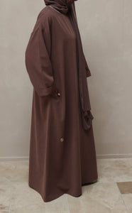 Classic Blends Closed Abaya - Rose Brown